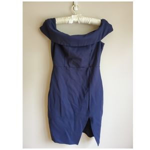 Off the shoulder cocktail dress